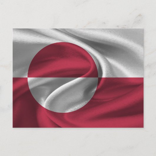 Carte Postale Drapeau du Groenland (Devant)