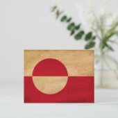 Carte Postale Drapeau du Groenland (Debout devant)