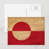 Carte Postale Drapeau du Groenland (Devant / Derrière)