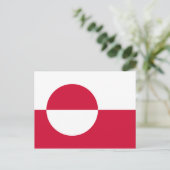 Carte Postale Drapeau du Groenland (Debout devant)
