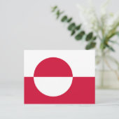 Carte Postale Drapeau du Groenland (Debout devant)