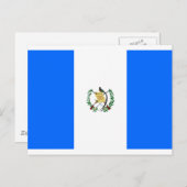 Carte Postale Drapeau du Guatemala (Devant / Derrière)