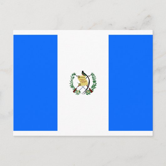 Carte Postale Drapeau du Guatemala (Devant)