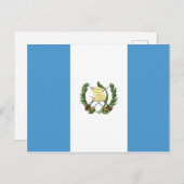 Carte Postale Drapeau du Guatemala (Devant / Derrière)