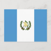 Carte Postale Drapeau du Guatemala (Devant)