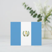 Carte Postale Drapeau du Guatemala (Debout devant)