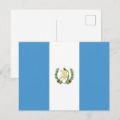 Carte Postale Drapeau du Guatemala (Devant / Derrière)