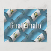 Carte Postale Drapeau du Guatemala (Devant)