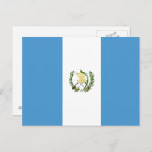 Carte Postale Drapeau du Guatemala (Devant / Derrière)