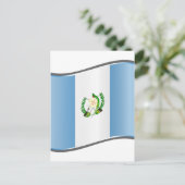 Carte Postale Drapeau du Guatemala (Debout devant)
