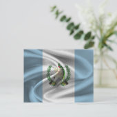 Carte Postale Drapeau du Guatemala (Debout devant)