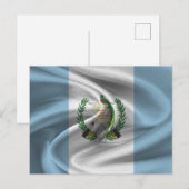 Carte Postale Drapeau du Guatemala (Devant / Derrière)