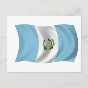 Carte Postale Drapeau du Guatemala