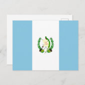 Carte Postale Drapeau du Guatemala (Devant / Derrière)