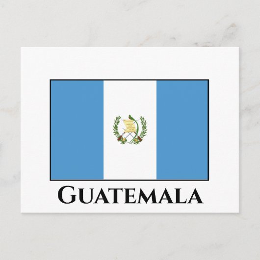 Carte Postale Drapeau du Guatemala (Devant)