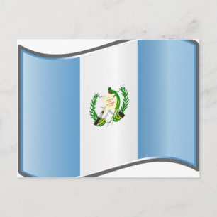 Carte Postale Drapeau du Guatemala