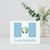 Carte Postale Drapeau du Guatemala avec nom (Debout devant)