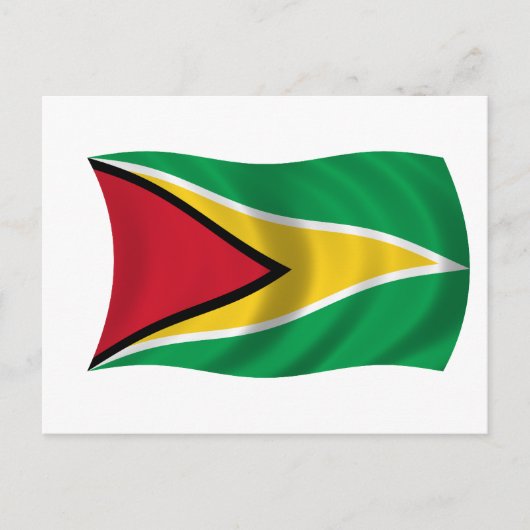 Carte Postale Drapeau du Guyana (Devant)