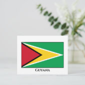Carte Postale Drapeau du Guyana (Guyana) (Debout devant)