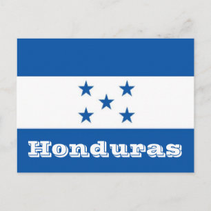 Carte Postale Drapeau du Honduras