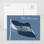 Carte Postale drapeau du Honduras (Devant / Derrière)