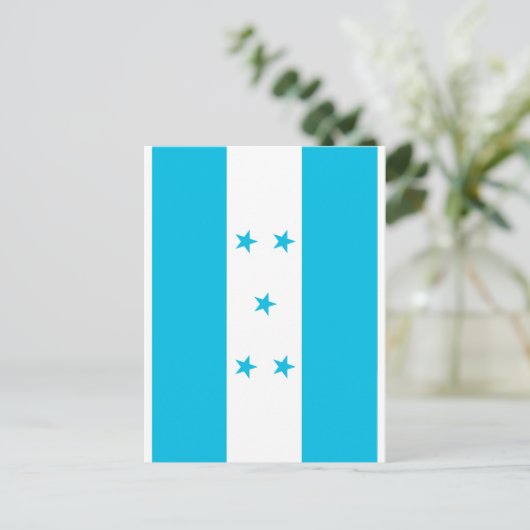 Carte Postale Drapeau du Honduras (Debout devant)