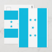 Carte Postale Drapeau du Honduras (Devant / Derrière)