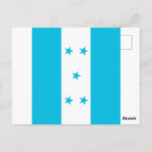 Carte Postale Drapeau du Honduras (Dos)