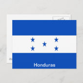 Carte Postale Drapeau du Honduras (Devant / Derrière)
