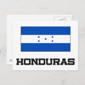 Carte Postale Drapeau du Honduras (Devant / Derrière)