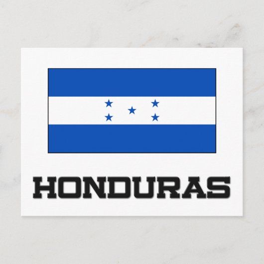 Carte Postale Drapeau du Honduras (Devant)
