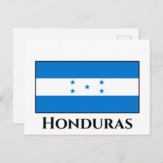 Carte Postale Drapeau du Honduras (Devant / Derrière)