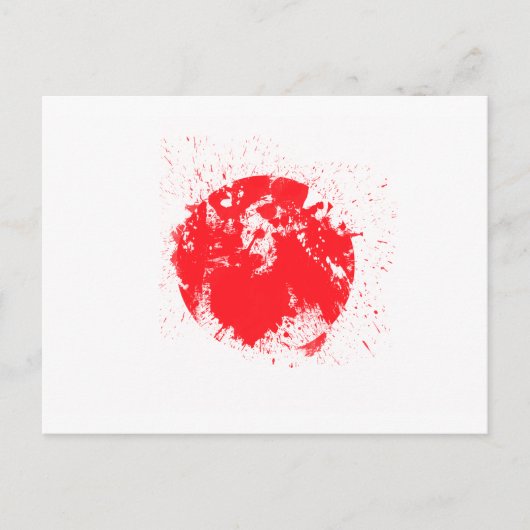Carte Postale Drapeau du Japon (Devant)