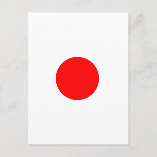 Carte Postale Drapeau du Japon (Devant)