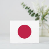 Carte Postale Drapeau du Japon (Debout devant)
