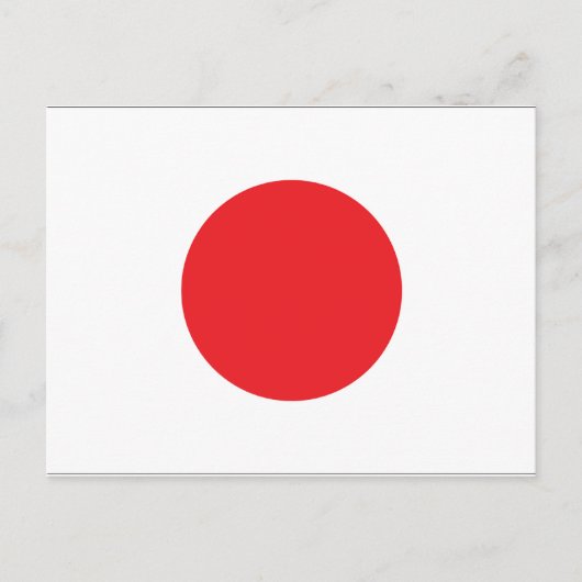 Carte Postale Drapeau du Japon (Devant)
