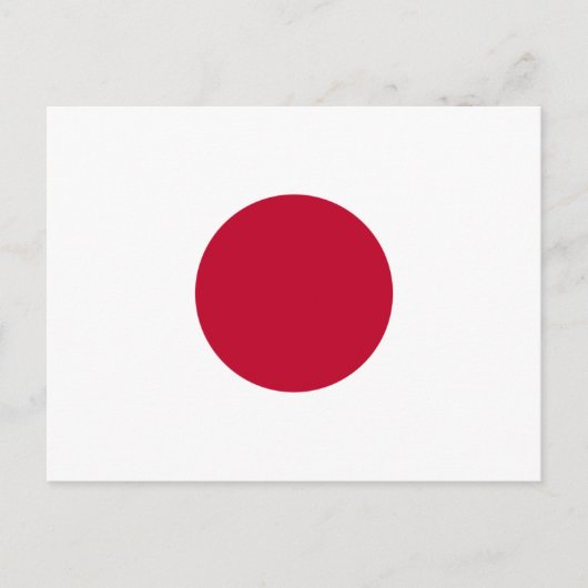 Carte Postale Drapeau du Japon (Devant)