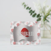 Carte Postale Drapeau du Japon (Debout devant)