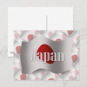 Carte Postale Drapeau du Japon (Devant / Derrière)