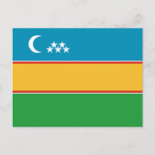 Carte Postale Drapeau du Karakalpakstan (Devant)