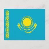 Carte Postale Drapeau du Kazakhstan (Devant)