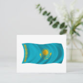 Carte Postale Drapeau du Kazakhstan (Debout devant)