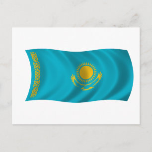 Carte Postale Drapeau du Kazakhstan