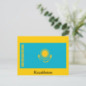 Carte Postale Drapeau du Kazakhstan (Debout devant)