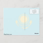 Carte Postale Drapeau du Kazakhstan (Dos)