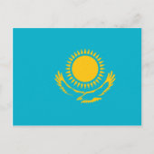 Carte Postale Drapeau du Kazakhstan (Devant)
