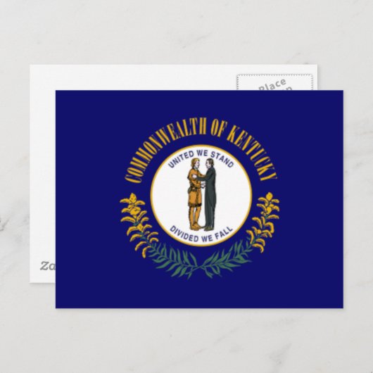 Carte Postale Drapeau du Kentucky (Devant / Derrière)