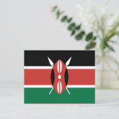 Carte Postale Drapeau du Kenya (Debout devant)