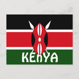 Carte Postale Drapeau du Kenya