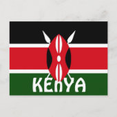 Carte Postale Drapeau du Kenya (Devant)